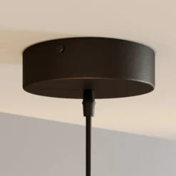 Hängeleuchte Cubus, bernstein, Glas, Ø 30 cm, E27