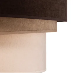 Hängeleuchte Devon, braun/beige/ecru/gold Ø45cm