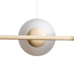 Hängeleuchte Dione, opal/creme, 6-flammig
