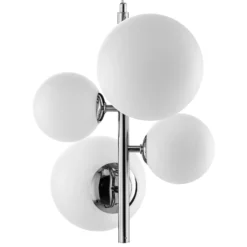 Hängeleuchte Dione, vierflammig, chrom