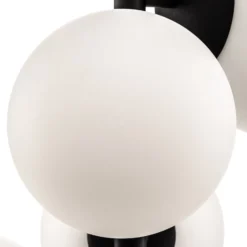 Hängeleuchte Dione, vierflammig, schwarz