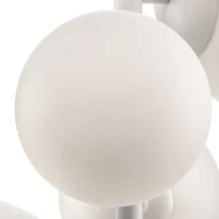 Hängeleuchte Dione, vierflammig, weiß