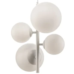 Hängeleuchte Dione, vierflammig, weiß