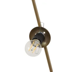 Hängeleuchte Dolunay, 25 cm lang, goldfarben, Glas, E27