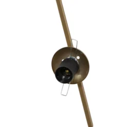 Hängeleuchte Dolunay, 25 cm lang, goldfarben, Glas, E27