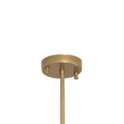 Hängeleuchte Dolunay, 25 cm lang, goldfarben, Glas, E27