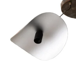 Hängeleuchte Eger, 3-flammig, schwarz, Metall, Ø 50 cm