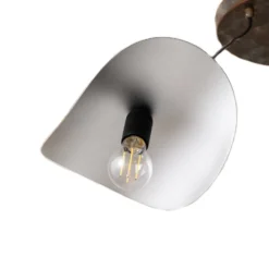 Hängeleuchte Eger, 3-flammig, schwarz, Metall, Ø 50 cm