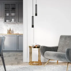 Hängeleuchte Estilo, schwarz, einflammig
