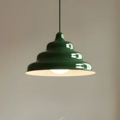 Hängeleuchte Fala, grün, Ø 23 cm, Glas
