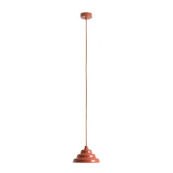 Hängeleuchte Fala, rot, Ø 23 cm, Glas