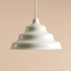 Hängeleuchte Fala, weiß, Ø 23 cm, Glas