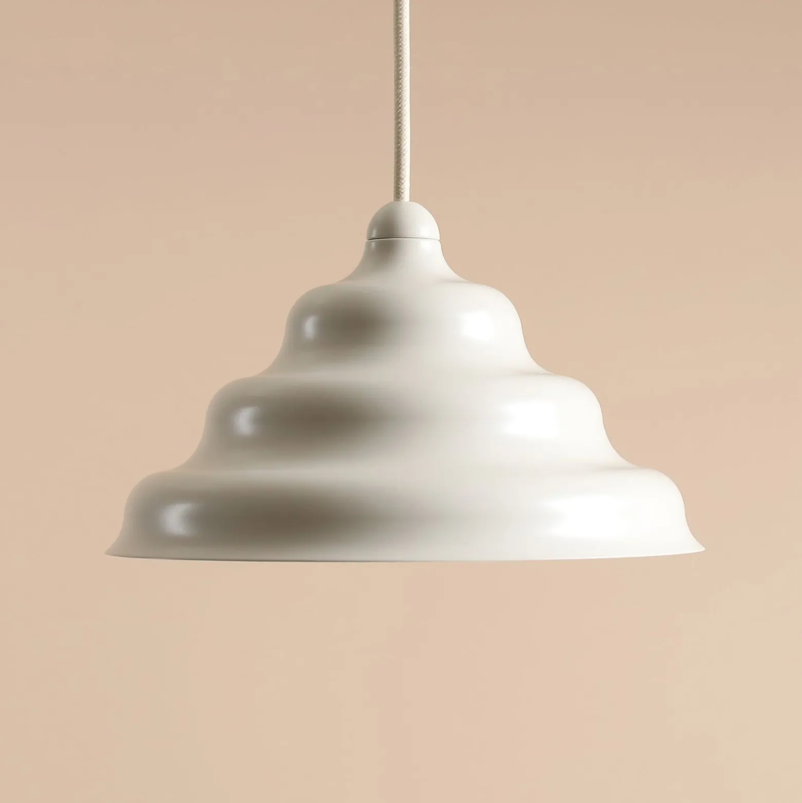 Hängeleuchte Fala, weiß, Ø 23 cm, Glas