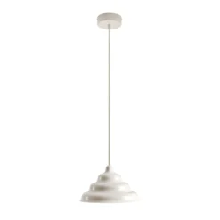 Hängeleuchte Fala, weiß, Ø 23 cm, Glas