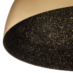 Hängeleuchte Fera, gold/schwarz gesprenkelt, Ø90cm