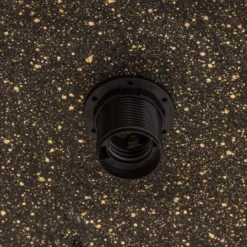Hängeleuchte Fera, gold/schwarz gesprenkelt, Ø90cm
