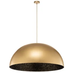Hängeleuchte Fera, gold/schwarz gesprenkelt, Ø90cm