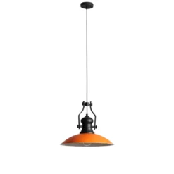 Hängeleuchte Fimda, orange, Ø 41 cm, Metall, E27