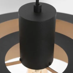 Hängeleuchte Flinter, schwarz, Metall, Ø 50 cm, E27