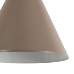 Hängeleuchte Form, beige, Metall, Ø 24 cm, Kegel, E27