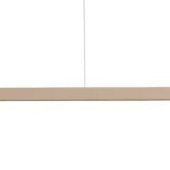 Hängeleuchte Form 4, beige, Metall, 4-flammig, Kegel, E27