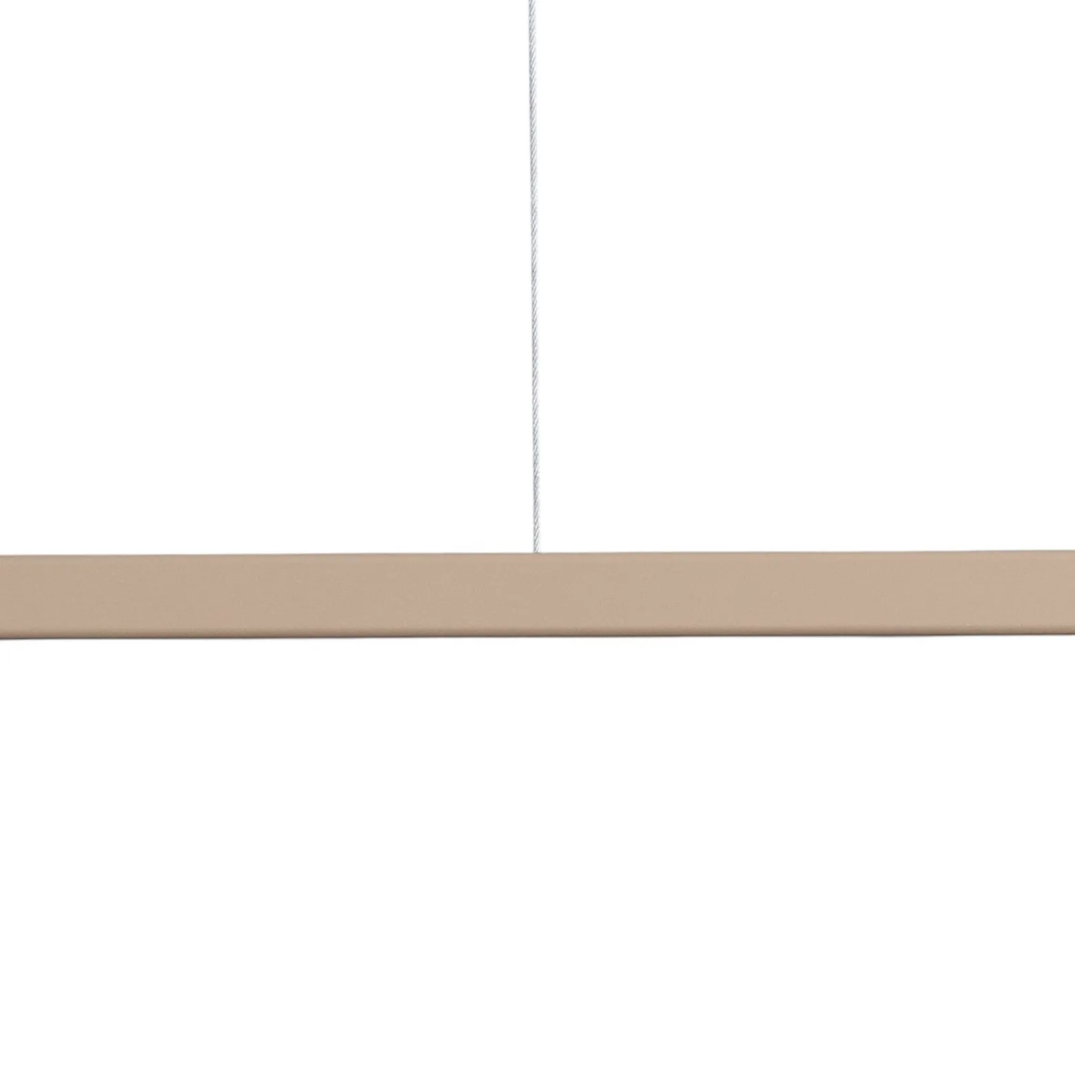 Hängeleuchte Form 4, beige, Metall, 4-flammig, Kegel, E27