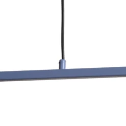 Hängeleuchte Form 4, blau, Metall, 4-flammig, Kegel, E27
