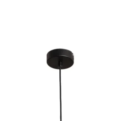 Hängeleuchte Form 4, schwarz, Metall, 4-flammig, Kegel, E27
