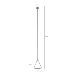 Hängeleuchte Form, weinrot, Metall, Ø 24 cm, Kegel, E27