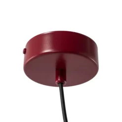 Hängeleuchte Form, weinrot, Metall, Ø 24 cm, Kegel, E27