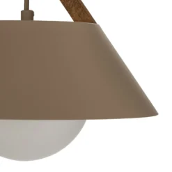 Hängeleuchte Funda, beige, Ø 30 cm, 1-flammig, Metall/Glas