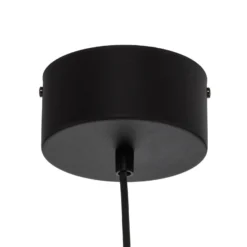 Hängeleuchte Funda, schwarz, Ø 30 cm, 1-flammig, Metall/Glas