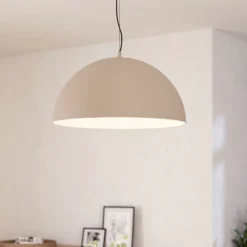 Hängeleuchte Gaetano 1, Ø 53 cm, sand/creme, Stahl