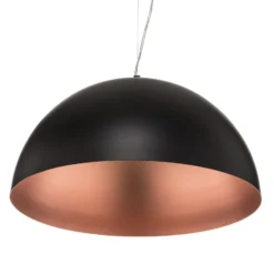 Hängeleuchte Gaetano 1, Ø 53 cm, schwarz/kupfer, Stahl
