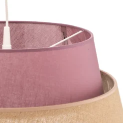 Hängeleuchte Galaxy Soft Nature, rosa/braun