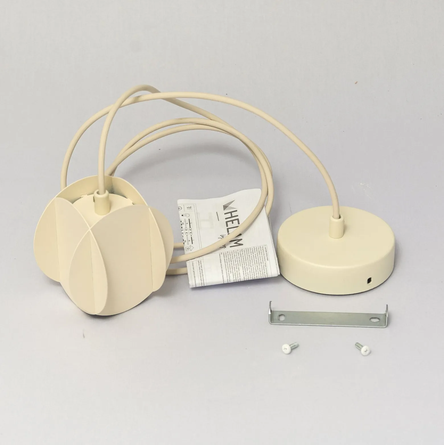 Hängeleuchte GAMBIT, cremeweiß, Ø 10 cm, Metall, GU10-LED