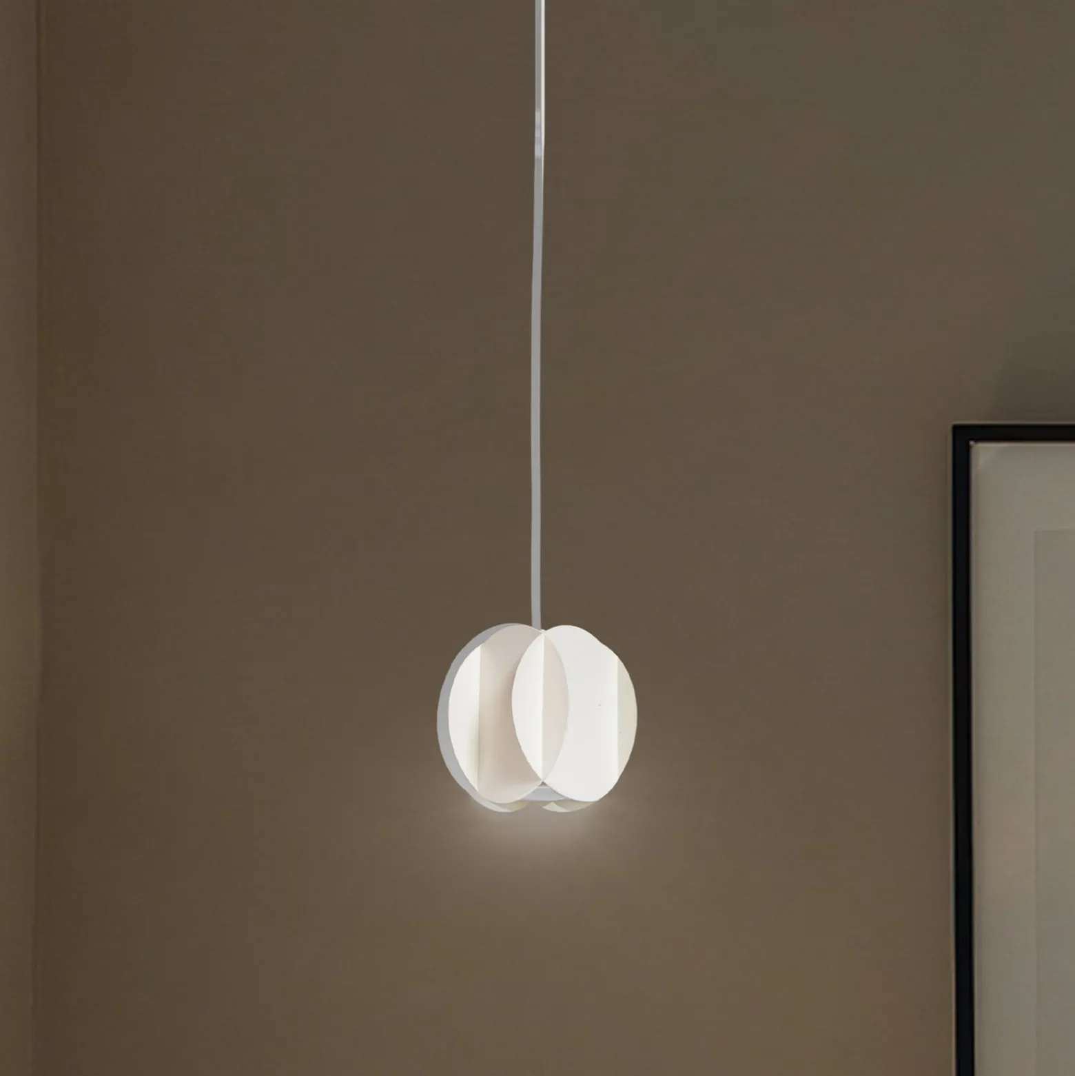 Hängeleuchte GAMBIT, cremeweiß, Ø 10 cm, Metall, GU10-LED