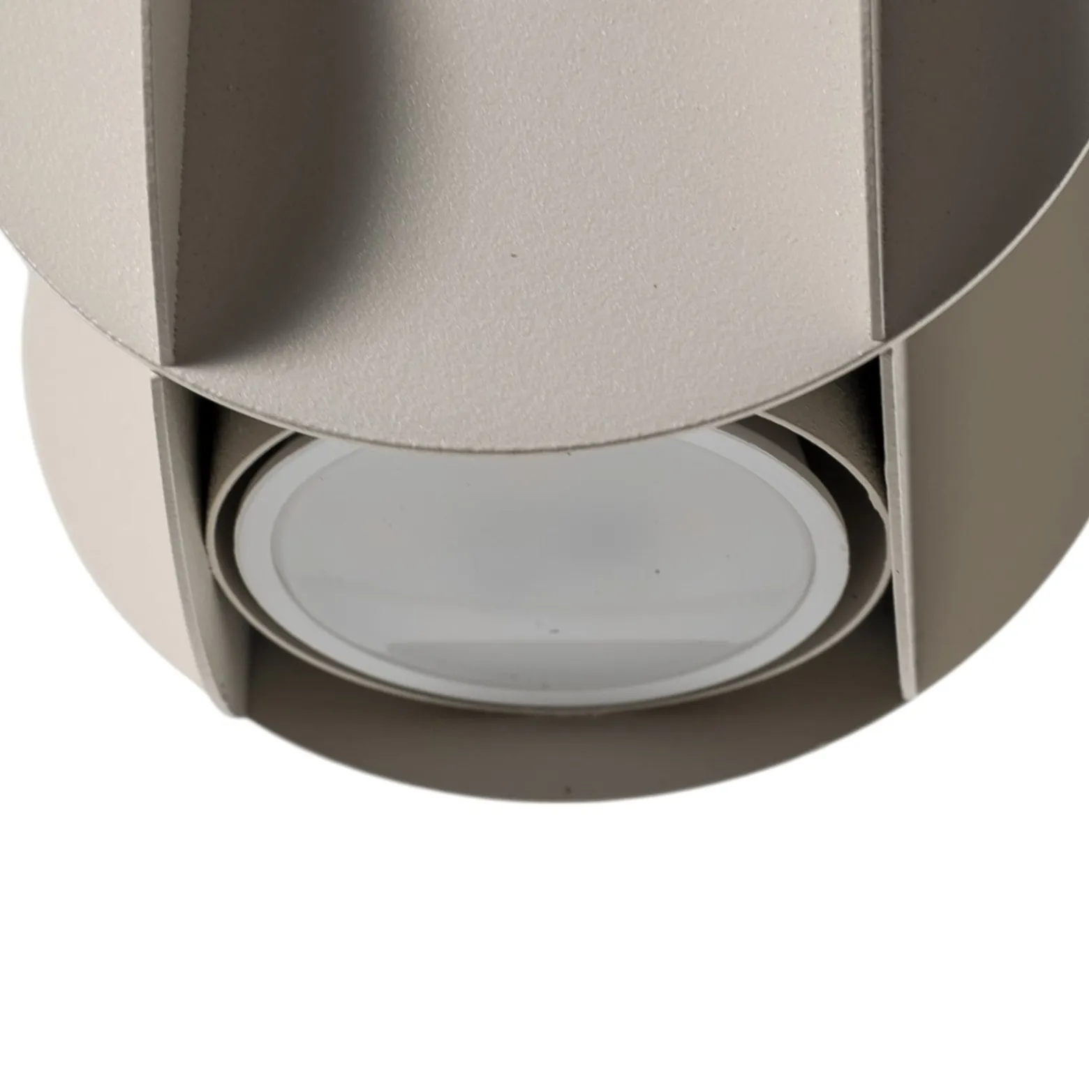 Hängeleuchte GAMBIT, cremeweiß, Ø 10 cm, Metall, GU10-LED