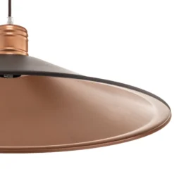 Hängeleuchte Garret I in Dunkelbraun/Kupfer Ø 50cm