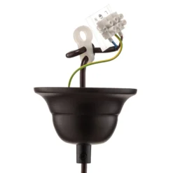 Hängeleuchte Garret I in Dunkelbraun/Kupfer Ø 50cm