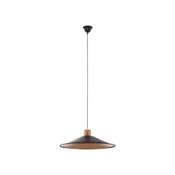 Hängeleuchte Garret I in Dunkelbraun/Kupfer Ø 50cm
