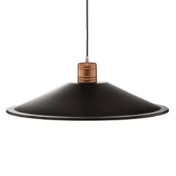 Hängeleuchte Garret I in Dunkelbraun/Kupfer Ø 50cm