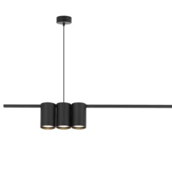 Hängeleuchte Genesis, Alu, schwarz, 5 x GU10, Länge 100 cm
