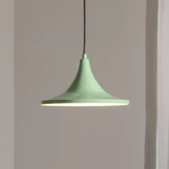 Hängeleuchte Genisy, mintgrün, Ø 31 cm, Metall, E27