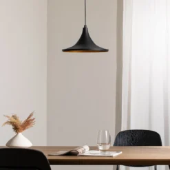 Hängeleuchte Genisy, schwarz, Ø 31 cm, Metall, E27