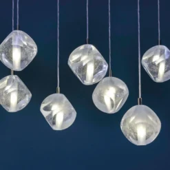 Hängeleuchte Glace aus Glas, fünfflammig