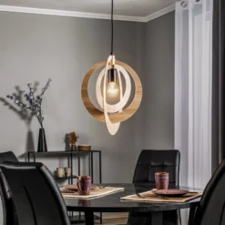 Hängeleuchte Glam mit kreisförmigem Schirm