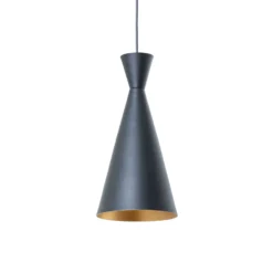 Hängeleuchte Glenora, schwarz, Ø 18 cm, Metall, E27