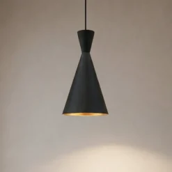 Hängeleuchte Glenora, schwarz, Ø 18 cm, Metall, E27