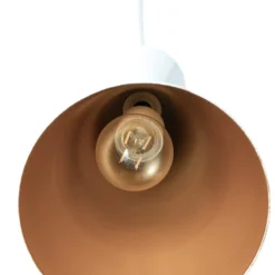 Hängeleuchte Glenora, weiß, Ø 18 cm, Metall, E27